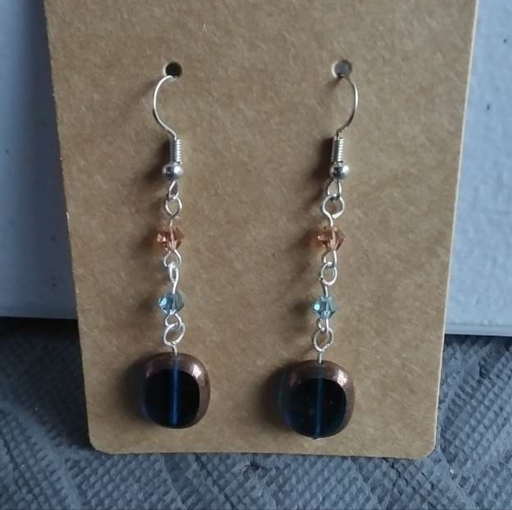 Dangly stone earrings